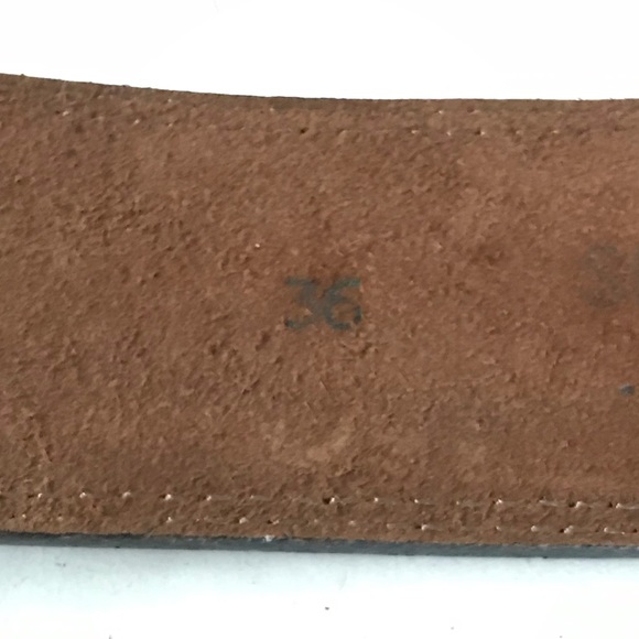 Streets Ahead Belt Italian Leather Wide Brown Handcrafted Heavy Gunmetal Buckle - Picture 10 of 11